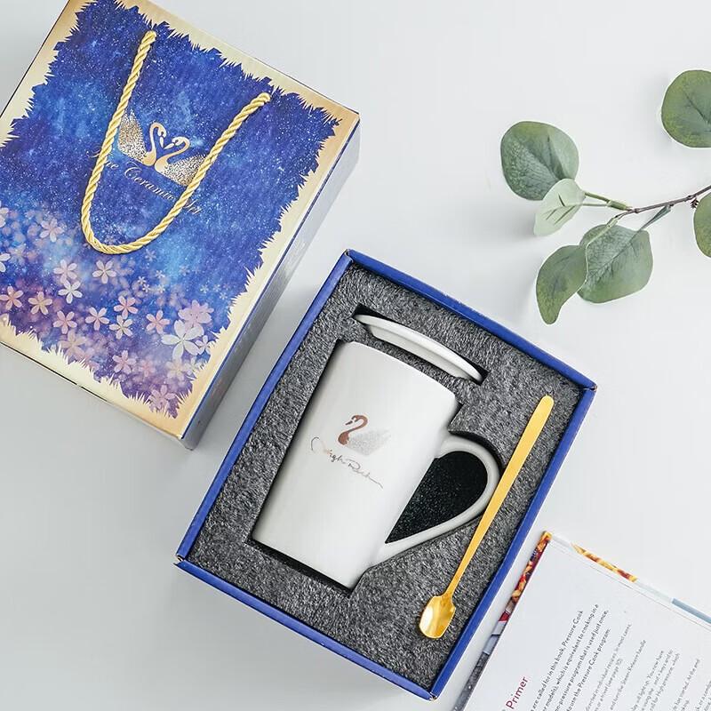 Tao Zhide Ceramic Mug with Spoon Gift Set