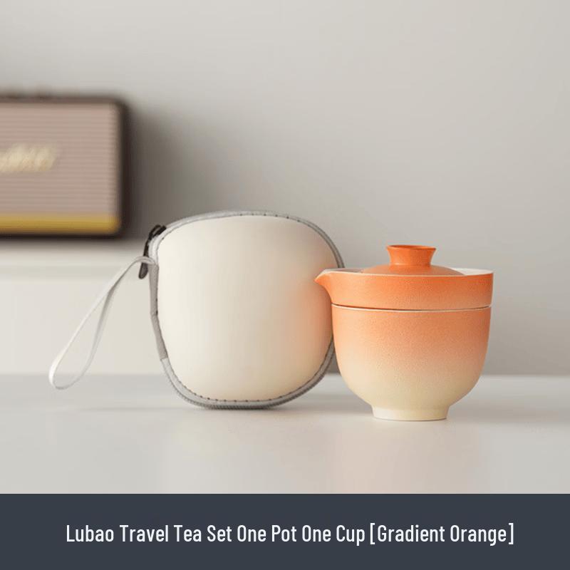Gradient Travel Tea Set with Quick Cup