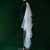 Tiered Wedding Veils Shoulder Back Coverage Breathable Tulle Bridal Veils Headpiece WithInvisible Hair Pin for Wedding
