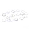 Bohemian European & American Women's 15-Piece Ring Set