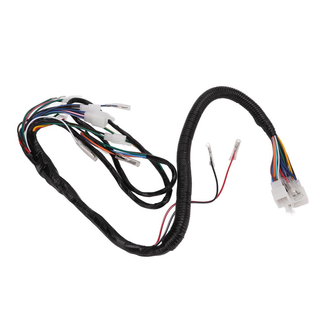 Motorcycle Complete Electrical Wiring Harness High Temperature Resistant Replacement for WAVE 125 All Years