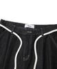 KNITTED (Unisex) Outstring Bermuda Denim Half Pants Black