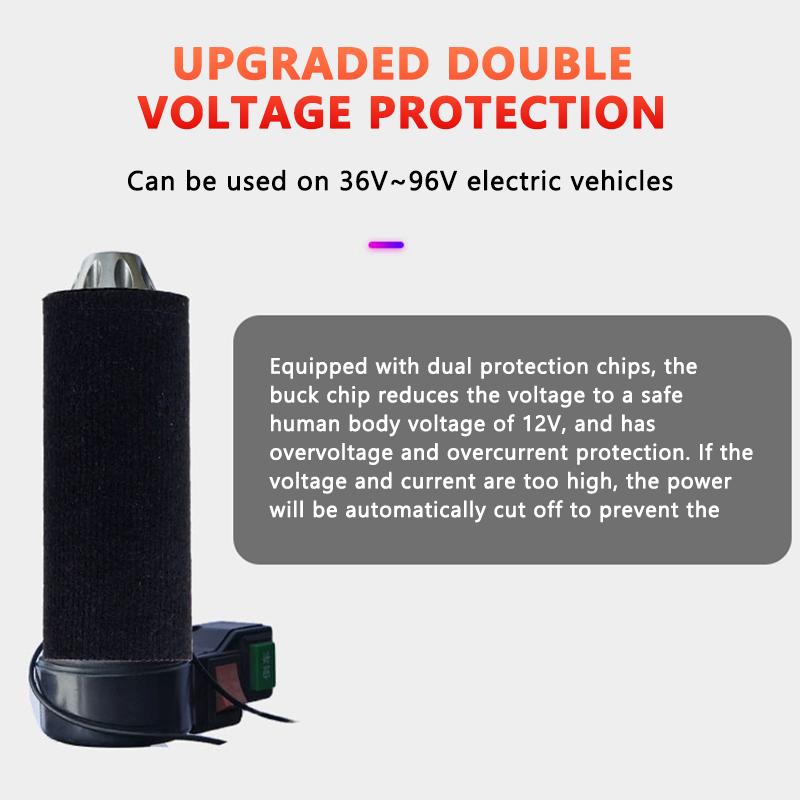 SEAMETAL 12V 3-Gear Motorcycle Heated Hand Grips Waterproof Thermal E-bike ATV Handlebar Heater Warmer Kit Motorcycle Accessories