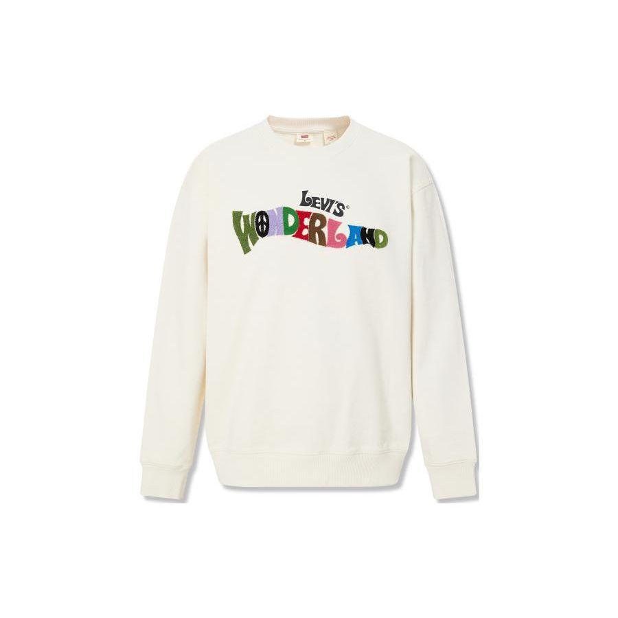 

Толстовка с круглым вырезом и принтом логотипа Levis Letters Мужская толстовка бежевого цвета A6807-0001 XS