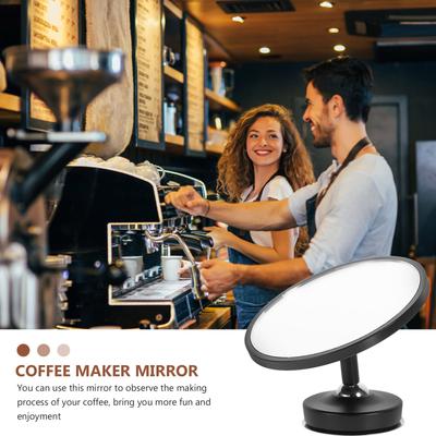 Espresso Shot Mirror Coffee Machine Adjustable Rotatable Glass Metal Flow Rate Observation Accessory For Cafe Brewer