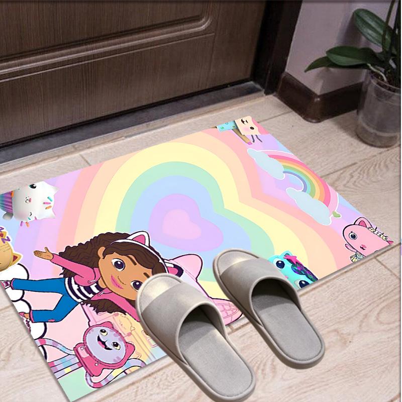 Gabby's Dollhouse Pattern Rug, Indoor/Outdoor Mat, for Picnic, Gameroom, Bedroom, Office, Living Room, Home Decor Carpet, Birthday Gift