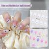 Xiaohongshu Süße Katzen-Nagelkunst-Aufkleber - Süßes und farbenfrohes Design