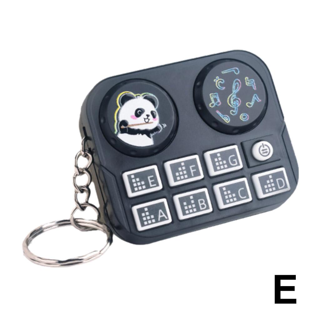 Mini DJ Machine Music Toys Keychain Musical Instrument Sound Button Toy Games Children Educational Toy Bag Pendant Keychain
