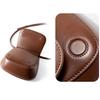 2026 New Apricot Genuine Leather Women Saddle Bag Fashi Vintage Trend Cow Leather Crossbody Bags Female Premium Shoulder Bags