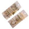 Hand Crafted Crystal Hairpin Set Stylish Star Sea Hair Clip Pearl Hair Clips Set Daily Use