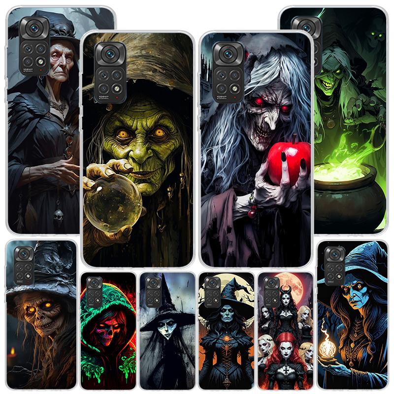 Halloween Moon Witch Horror Phnoe Case for Phnoe Case for Xiaomi Redmi Note 15 14 14S 13 Pro Plus 12 12S 11S 11E 10S 10 11T 5G U