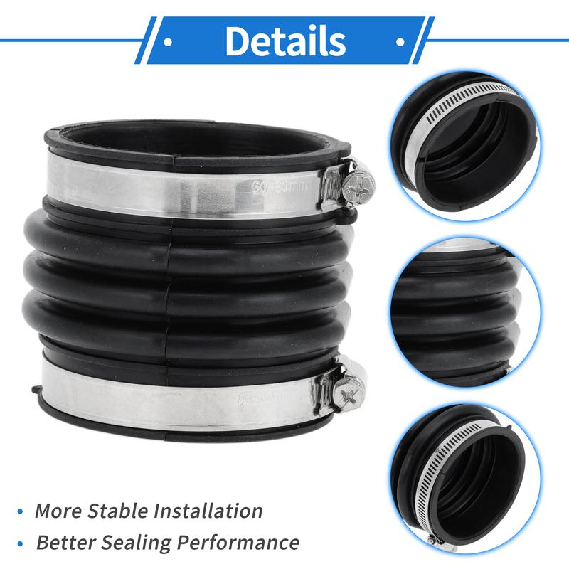 X Autohaux Engine Air Intake Hose with Clamps for Toyota Camry 2002-2003 No.1788120130 1 Pc