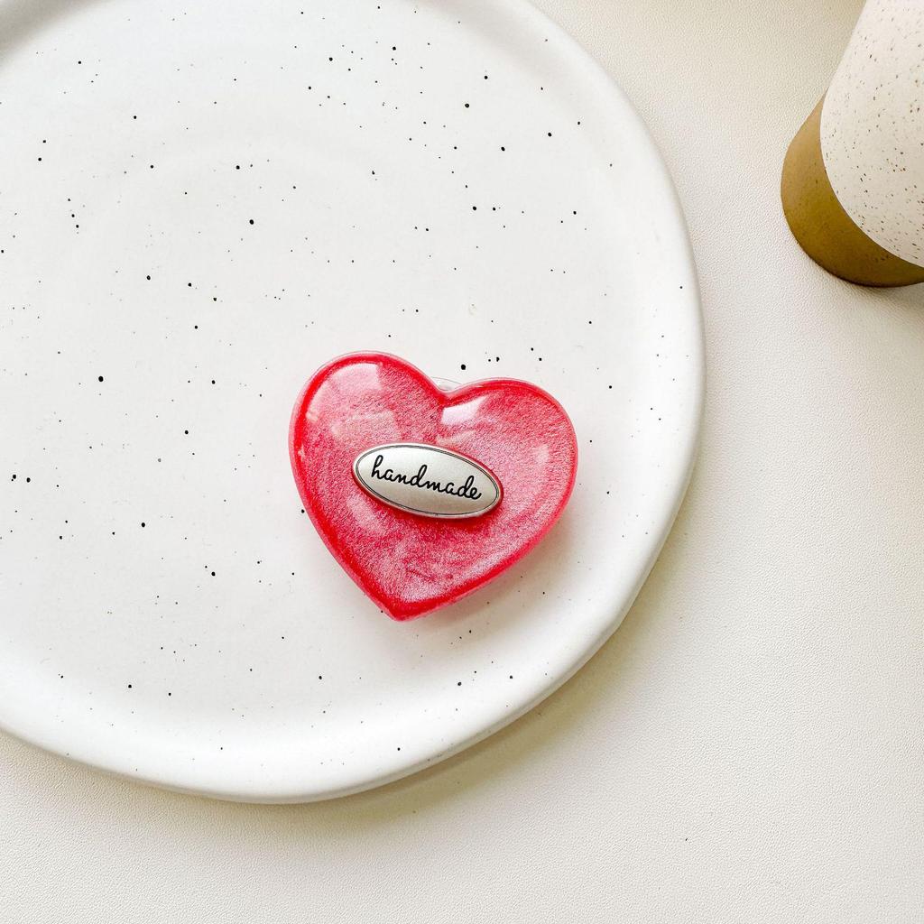 Colorful Heart Magnetic Phone Holder: Luxurious Airbag Design for Easy Viewing
