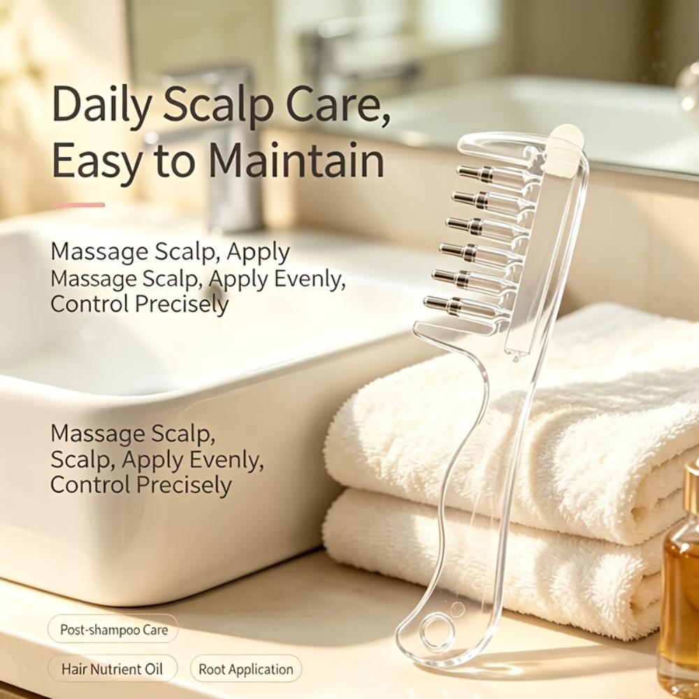 Anti-Frizz Hair Firming Applicator Hair Care Massage Guide Liquid Comb Household