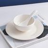 Pure White Ceramic Rice Bowls