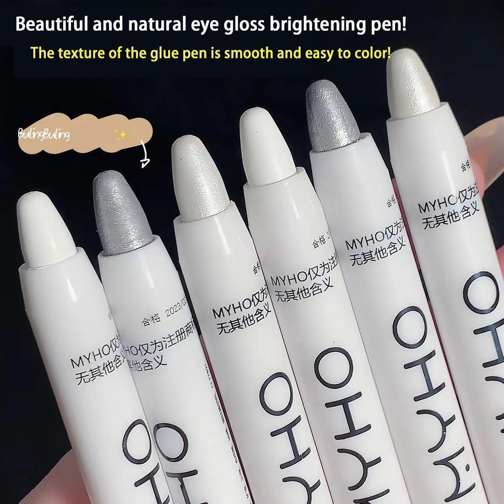 White Eyeliner Pen Pencil Eyes Brightener Eyeshadow Hightlighter Waterproof J9B5