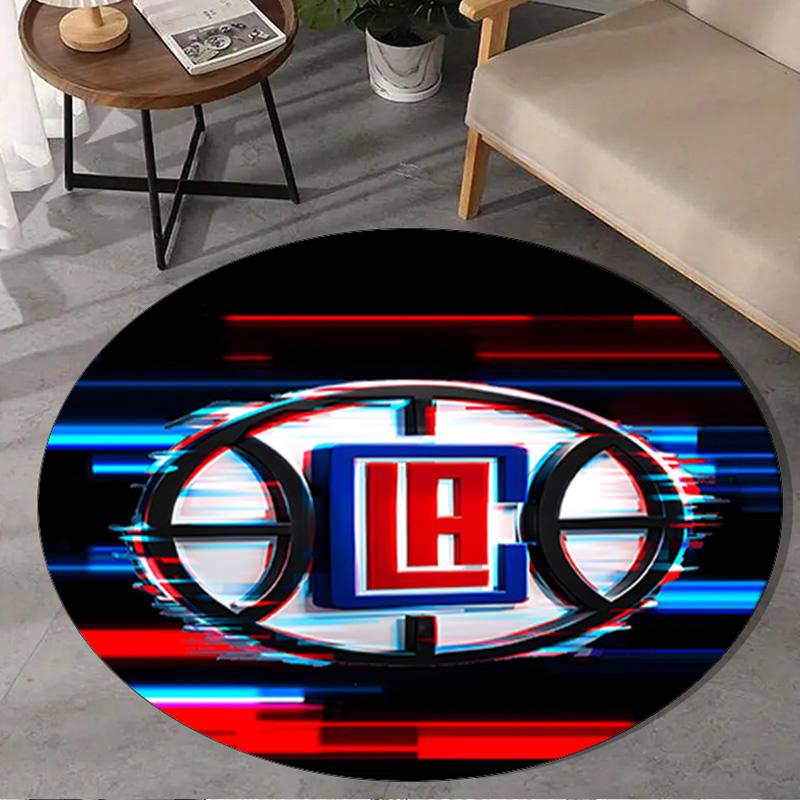 Clippers Ice Round Rug for Livingroom,Bedroom, Palyroom, Chair Rug, Area rug, Circle Carpet, Large Size Fan Christmas gift