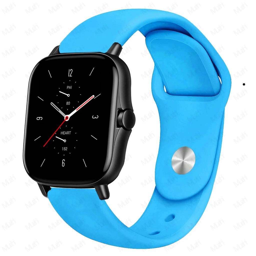 20mm/22mm Silicone Band For Amazfit GTS 4/3/2/2e/2 4 Mini GTR 4/2/3 Pro/47mm/stratos 3/2 Watch Bracelet Correa Amazfit Bip Strap