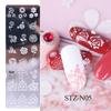 Vintage Floral & Butterfly Nail Art Stamping Plate - Snowflake, Ripple & Cartoon Styles