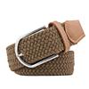 Unisex Stretch Braided Mesh Belt, Holeless, One Size Fits All, Solid Color, Stylish, Elastic, Approx. 105cm Length, Casual, Everyday Use, Golf,