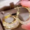 Boucles d'oreilles en maille pour femme, cercle haut de gamme,气质 (Qìzhì - tempérament/aura)