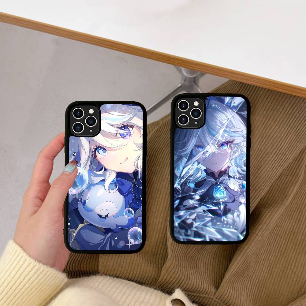 Genshin Impact Furina PC+TPU Phone Case For iPhone 17 16 15 14 PRO MAX 11 12 13 PLUS MINI Cover