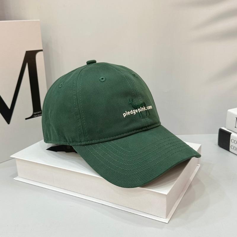 Letter deer soft top showing face small baseball cap female summer big head circumference versatile embroidery curved brim cap male
