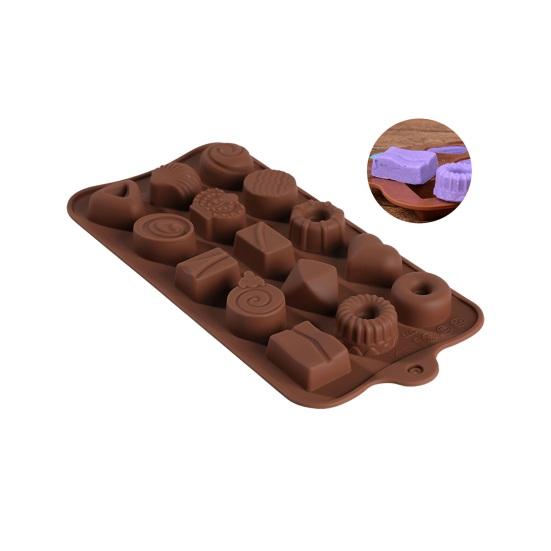Silicone Chocolate Molds for Truffles Caramel Hard Candy Food-Grade Reusable Easy to Clean Chocolates Candies Jelly Kitchen Essential