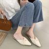 Fashion Elegant Casual Half Slippers Women's 2025 Summer New Pointed Head Comfortable Slip On Sandals Fashion Bow Design Cool Flat Pumps