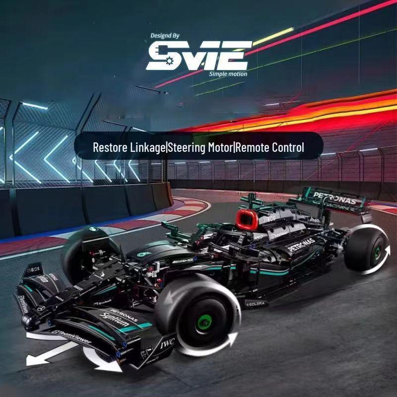 

Remote Control Mercedes F1 Racing Car Building Blocks - Educational Assembly Toy