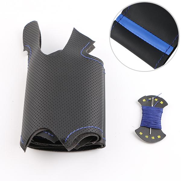Customized Car Steering Wheel Braiding Cover For Renault Clio 4 (IV) Kaptur Captur 2016-2019 Leather Hand-sewn Steering Wrap