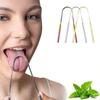 Stainless Steel 304 Material U-Shaped Metal Tongue Scraper For Fresh Breath Cleaning, Tongue Scraper, Tongue Brush, Oral Care