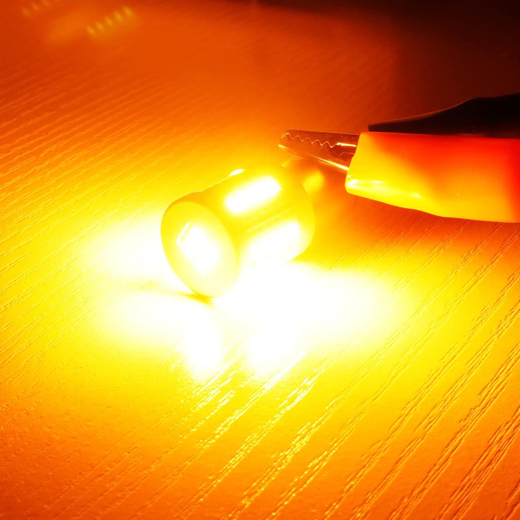 BLUESEATEC S25 LED Turn Signal, Blink Signal, Amber, Orange, Single, High Fla Prevention, Built-in