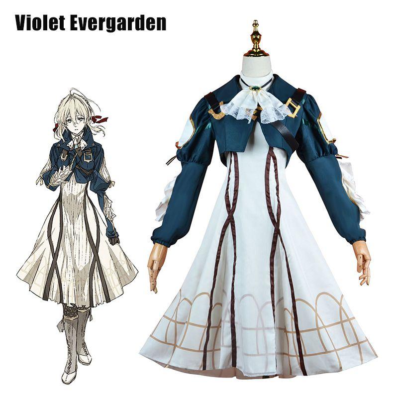 Stunning Violet Evergarden Cosplay Costume Set For Women At Halloween Party