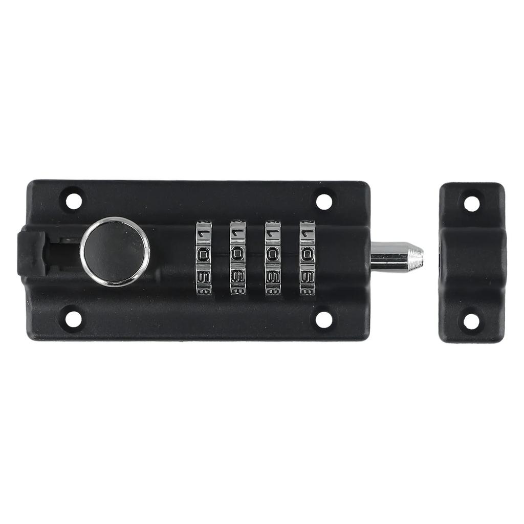 Lock Big Door Bolt Zinc Alloy Big Door Bolt Black Combination Latch Lock Black Gold Lock Black Gold Prevent Rust