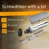 Aug. Precision Screwdriver Set-Tool Kit With Impact Function For Heavy-Duty Screwing-Includes Bits-Ideal For DIY Projects