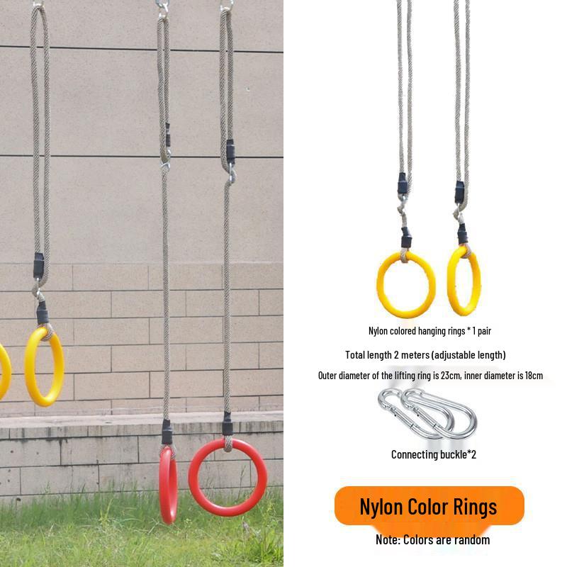 Outdoor Kids' Rope Ladder Swing for Sensory Integration and Climbing Activities