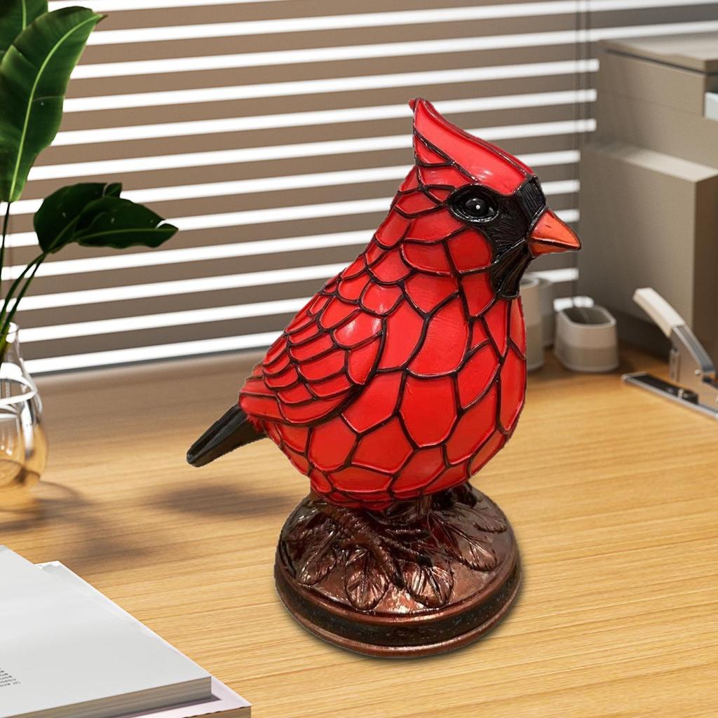 Bird Desk Lamp Resin Bird Lamps for Home Decor Art Decoration Tabletop Light with Soft Glow for Dormitory Offices Desktop