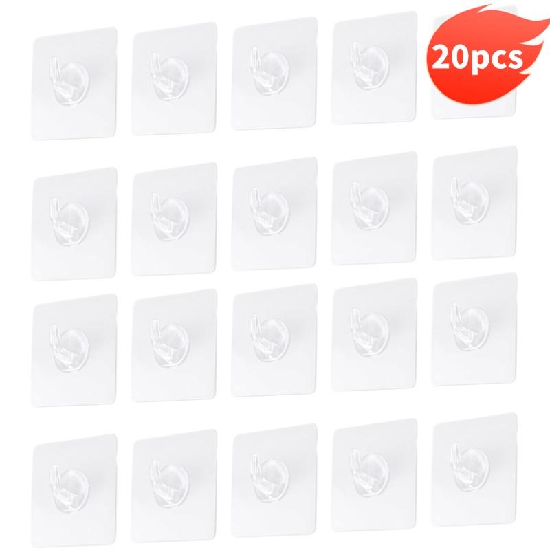 50/5 Stück Wandhaken Stark Selbstklebende Haken Badezimmerregale Spurloser Klebehaken Türhänger Schlüsselaufbewahrung Aufhänger