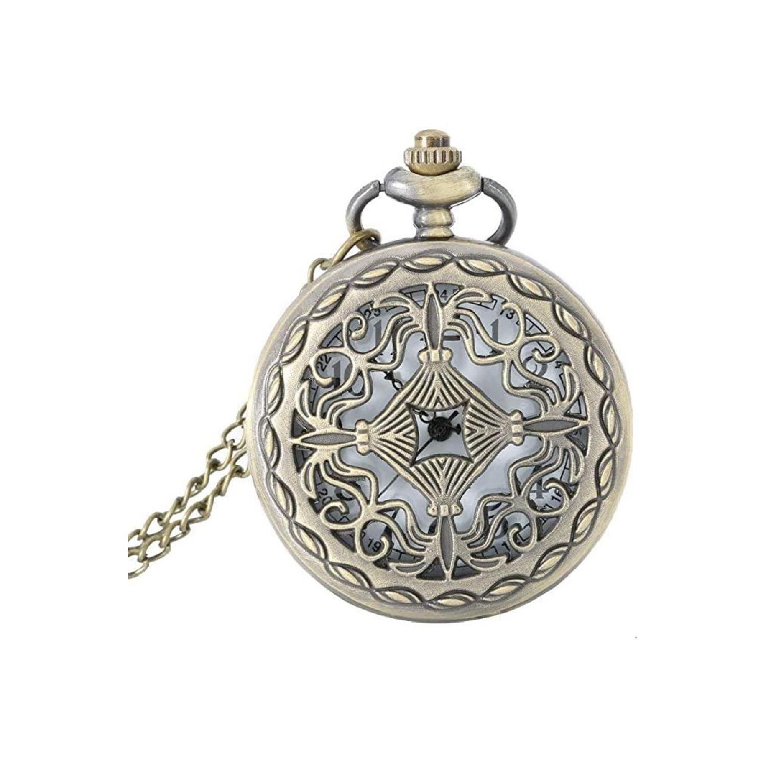 

Vintage Retro Chain Pocket Watch With Gift Box