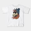 Boys Girls Soft Cotton Graphic Tees Denver Broncos Vintage Mascot Funny Girls Womens Cheerleading M9091 Breathable Daily School Wear Kids T-Shirts