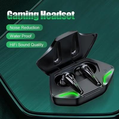 TWS Wireless Headphones Game Bluetooth Headphones with Microphone Noise Reduction High Fidelity Bass Earphones For iPhone Huawei