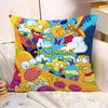 Cartoon Pillow Covers Cartoon Sofa Decorative Home Doublesided Printing Short Plush Cute Cushion The SSimpsons Cover