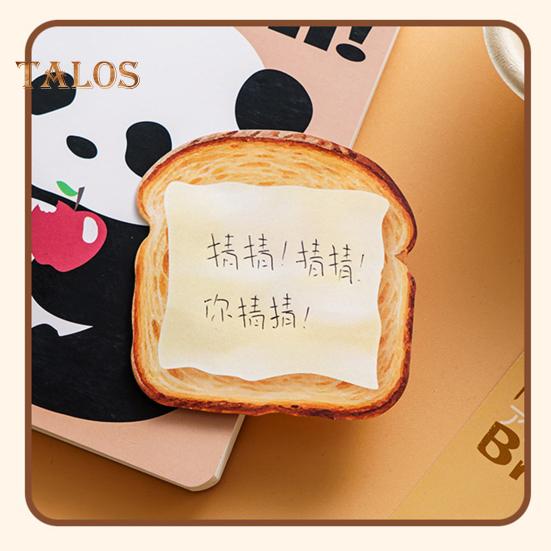 Bread Shaped Sticky Notes 30 Sheets Loaf Design Premium Paper Reminder Sticky Notes Smooth Writing Notepads