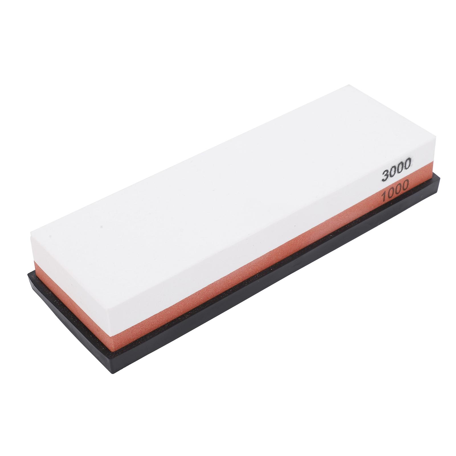 

Бытовой точильный камень из белого корунда с подставкой, зернистость 1000, зернистость 3000