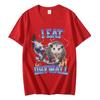 I Eat Dry Wall Opossum Graphic T Shirts Fashion Funny Meme Short Sleeve Tshirt Unisex Casual Vintage Tshirts Y2k Streetwear