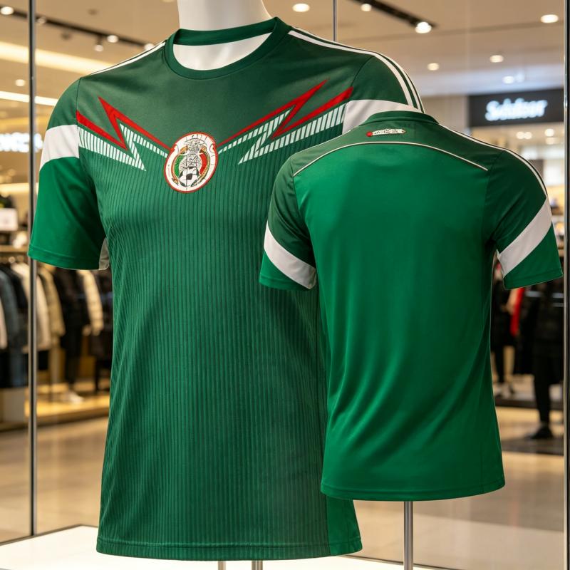 2026 Vintage Mexican Fan Breathable Football T-shirt, Comfortable and Simple Clothing