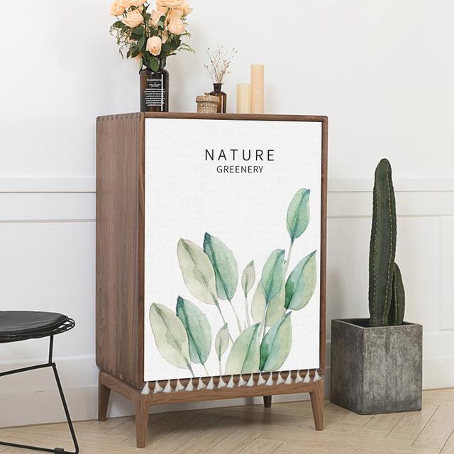 Slunečnicové závěsy odolné proti prachu Záclony do skříně Poloviční závěsy se střapcem Potah šatní skříně Pratelný do kuchyně