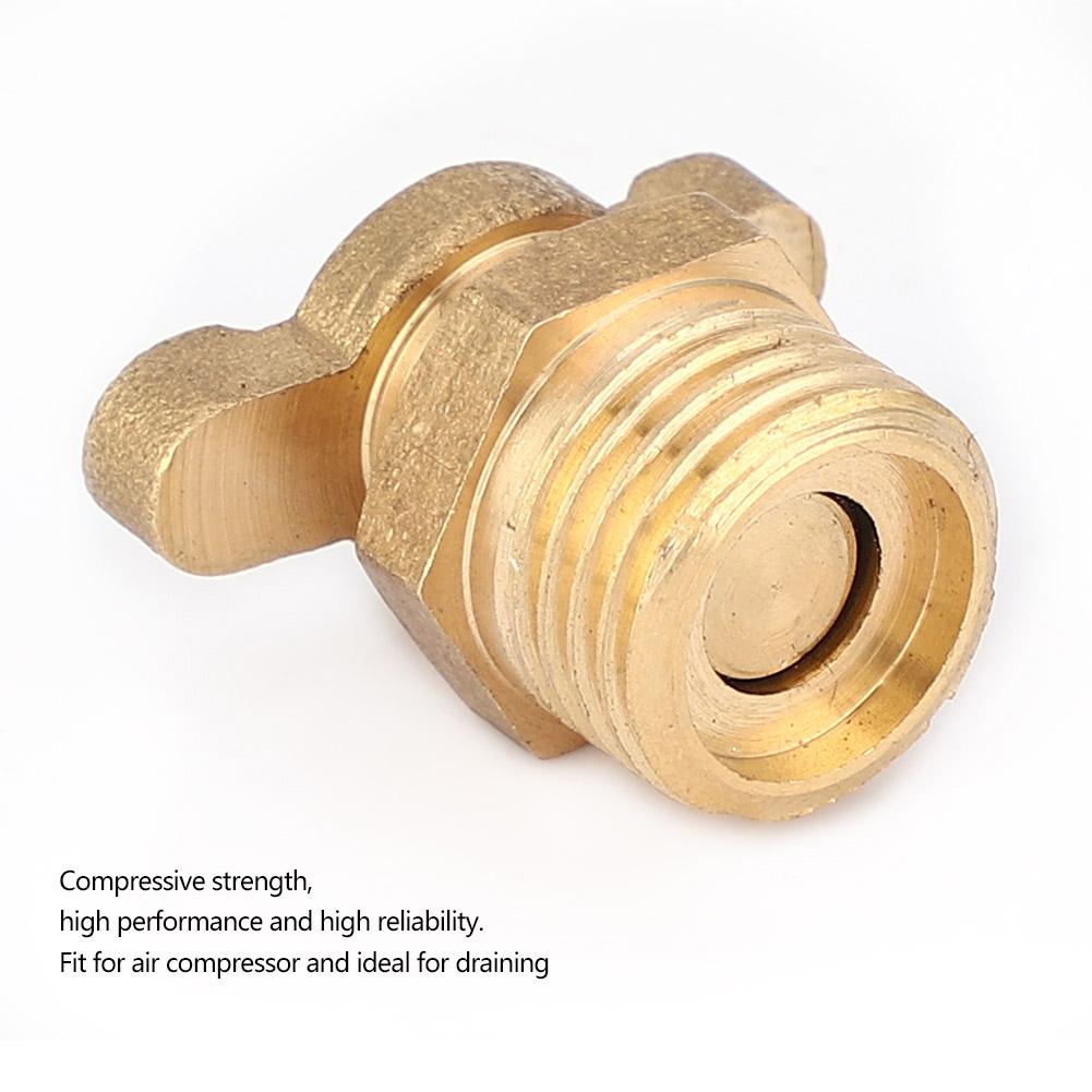 5Pcs Water Drain Valve Brass G1 4 Replacement Kits Air Compressor Accessories