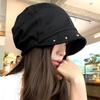 American retro rivet beret women's spring and summer new niche design sense versatile face newsboy hat